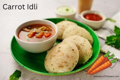 how to make carrot idli 